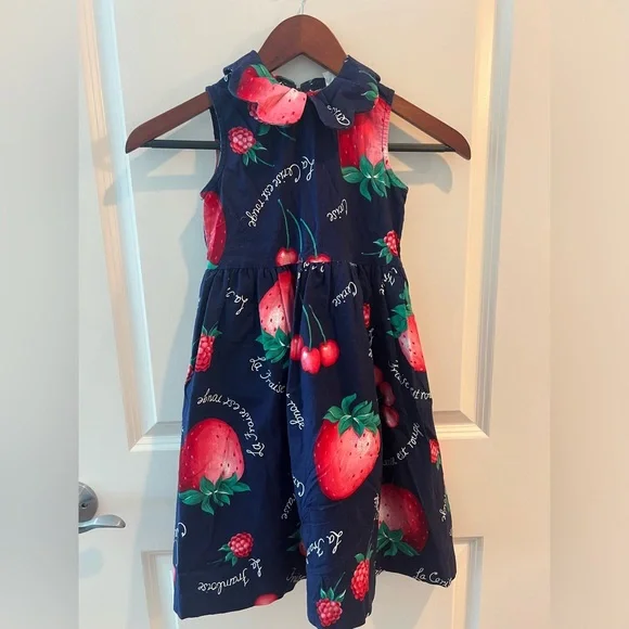 claire underwood blue dress Modern Moments by Gerber Infant & Toddler Girls Strawberry Gingham Puff Sleeve Dress